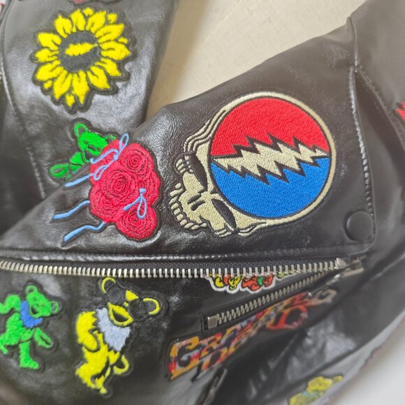 A+O X GRATEFUL DEAD CODY VEGAN MOTO JACKET - Picture 6 of 11